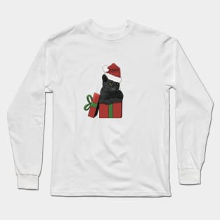 Crochet Christmas kitty Long Sleeve T-Shirt